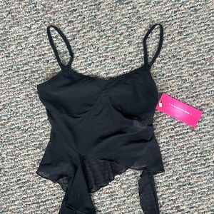 SHEIN Black Sheer Mesh Camisole